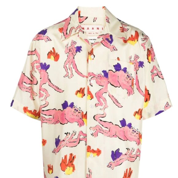 BNWT SS23 MARNI x FLAMINIA VERONESI DEVIL SHIRT 50 - Picture 11 of 11